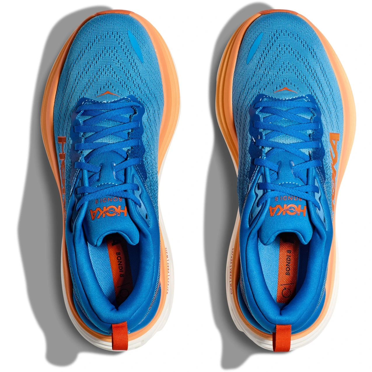 Hoka Zapatillas Running Hombre - Bondi 8 Wide - Coastal Sky / Vibrant Orange 7 Hoka Zapatillas Running Hombre - Bondi 8 Wide - Coastal Sky / Vibrant Orange - Imagen 5