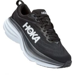 Hoka Zapatillas Running Mujer - Bondi 8 - Negro / Blanco