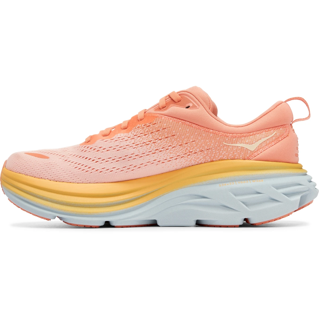 Hoka Zapatillas Running Mujer - Bondi 8 - Shell Coral / Peach Parfait 8 Hoka Zapatillas Running Mujer - Bondi 8 - Shell Coral / Peach Parfait - Imagen 6
