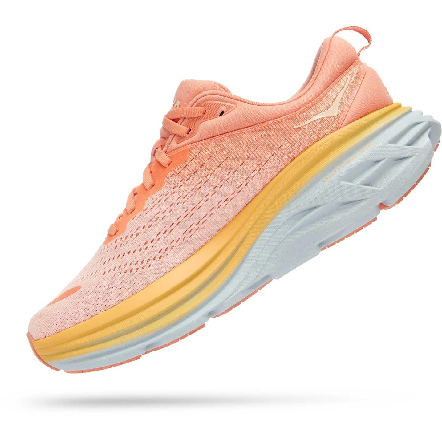 Hoka Zapatillas Running Mujer - Bondi 8 - Shell Coral / Peach Parfait 6 Hoka Zapatillas Running Mujer - Bondi 8 - Shell Coral / Peach Parfait - Imagen 4