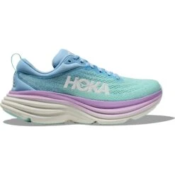 Hoka Zapatillas Running Mujer - Bondi 8 - Airy Blue / Sunlit Ocean -Hoka hoka bondi 8 womens running shoes airy blue sunlit ocean 5 1502127