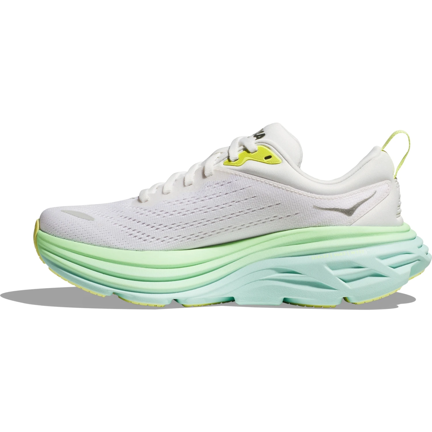 Hoka Zapatillas Running Mujer - Bondi 8 - Blanc De Blanc / Sunlit Ocean 6 Hoka Zapatillas Running Mujer - Bondi 8 - Blanc De Blanc / Sunlit Ocean - Imagen 4