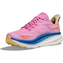 Hoka Zapatillas Running Mujer- Clifton 9 Wide - Cyclamen / Sweet Lilac -Hoka hoka clifton 9 women s running shoes cyclamen sweet lilac 1 1377041