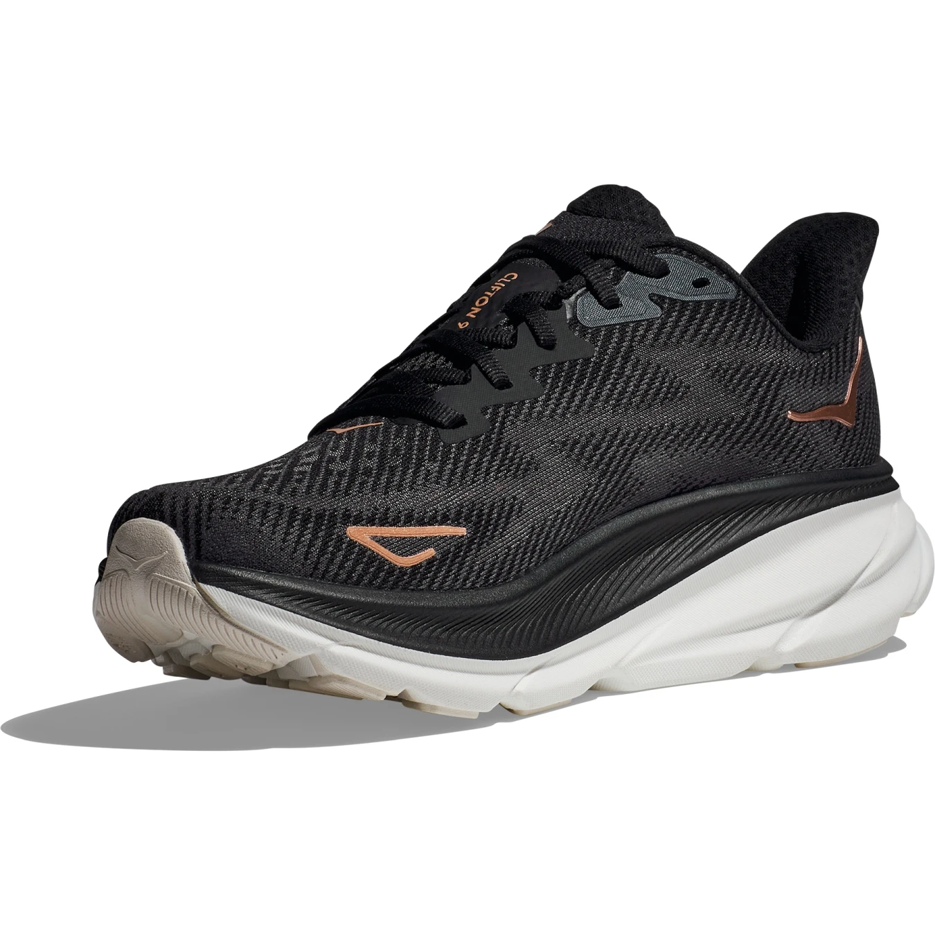 Hoka Zapatillas Running Mujer- Clifton 9 - Negro / Rose Gold 4 Hoka Zapatillas Running Mujer- Clifton 9 - Negro / Rose Gold - Imagen 2