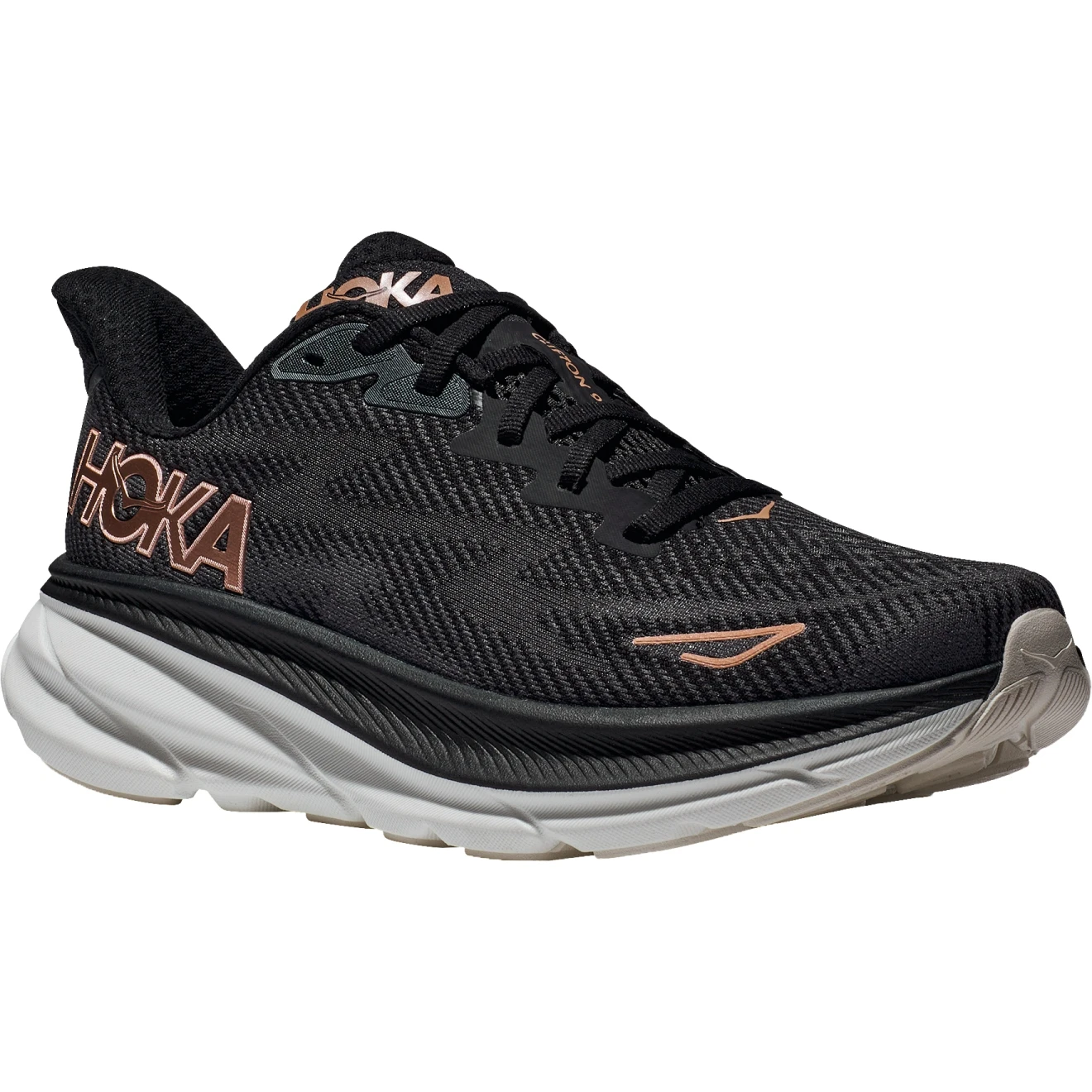Hoka Zapatillas Running Mujer- Clifton 9 - Negro / Rose Gold 3 Hoka Zapatillas Running Mujer- Clifton 9 - Negro / Rose Gold