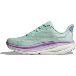 Hoka Zapatillas Running Mujer- Clifton 9 - Sunlit Ocean / Lilac Mist -Hoka hoka clifton 9 womens running shoes sunlit ocean lilac mist 3 1502378