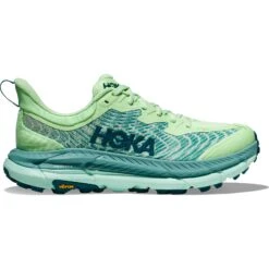 Hoka Zapatillas Running Mujer - Mafate Speed 4 - Lime Glow / Ocean Mist -Hoka hoka mafate speed 4 womens running shoes lime glow ocean mist 7 1503157
