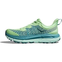 Hoka Zapatillas Running Mujer - Mafate Speed 4 - Lime Glow / Ocean Mist -Hoka hoka mafate speed 4 womens running shoes lime glow ocean mist 8 1503150