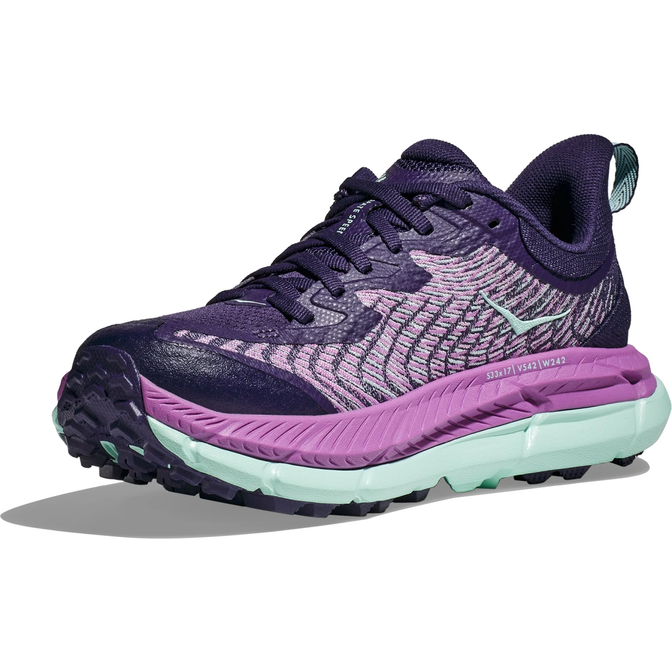 Hoka Zapatillas Running Mujer - Mafate Speed 4 - Night Sky / Orchid Flower 4 Hoka Zapatillas Running Mujer - Mafate Speed 4 - Night Sky / Orchid Flower - Imagen 2