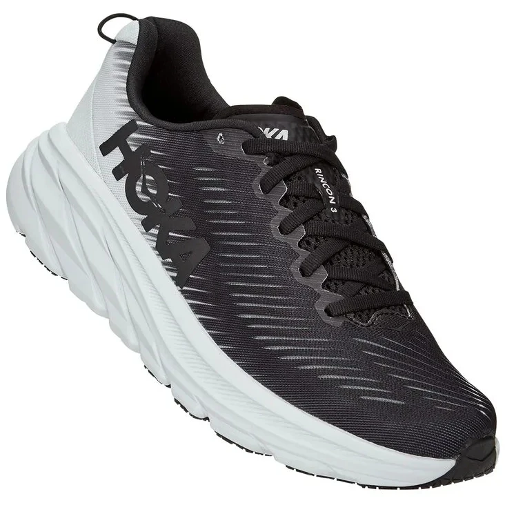 Hoka Zapatillas Running Mujer - Rincon 3 Wide - Negro / Blanco 3 Hoka Zapatillas Running Mujer - Rincon 3 Wide - Negro / Blanco