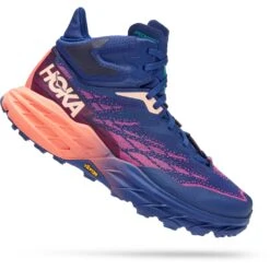 Hoka Zapatillas Running Mujer - Speedgoat 5 Mid GTX - Bellwether Blue / Camellia -Hoka hoka speedgoat 5 mid gtx women s hiking shoes bellwether blue camellia 8 1240503