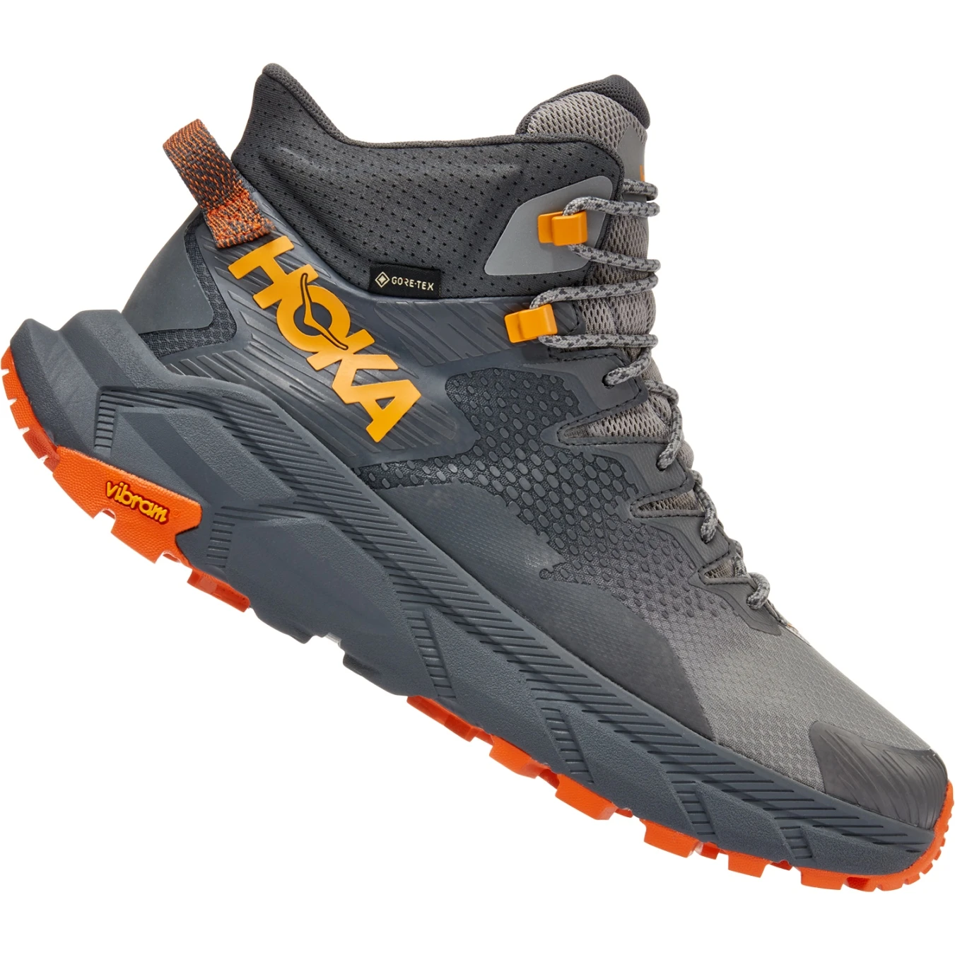 Hoka Botas Senderismo Hombre - Trail Code GTX - Castlerock / Persimmon Orange 4 Hoka Botas Senderismo Hombre - Trail Code GTX - Castlerock / Persimmon Orange - Imagen 2