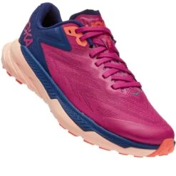 Hoka Zapatillas Running Mujer - Zinal - Festival Fuchsia / Bellwether Blue