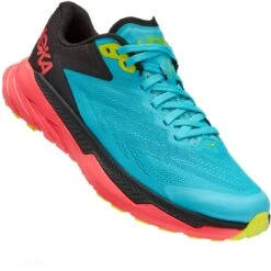 Hoka Zapatillas Running Mujer - Zinal - Scuba Blue / Diva Pink