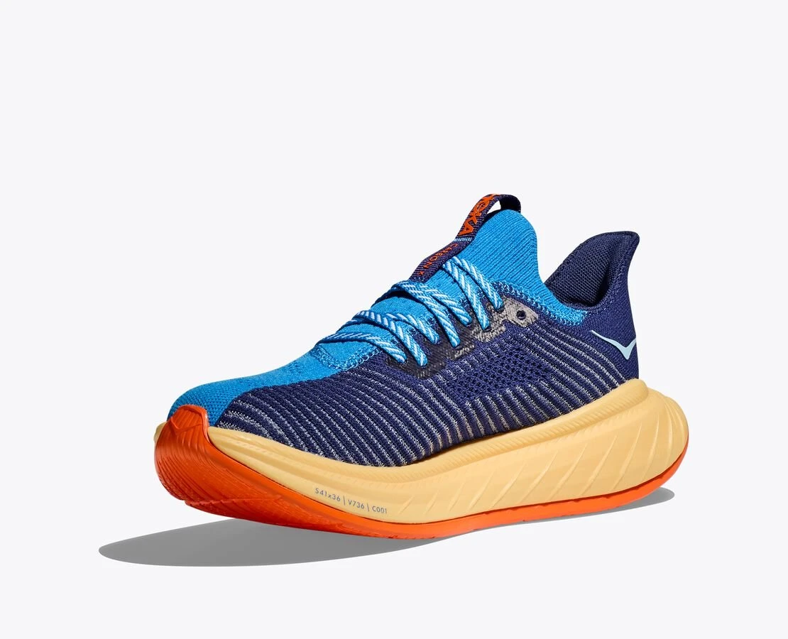 Hoka Zapatillas Carbon X 3 Hombre Azul Naranja 5 Hoka Zapatillas Carbon X 3 Hombre Azul Naranja - Imagen 3