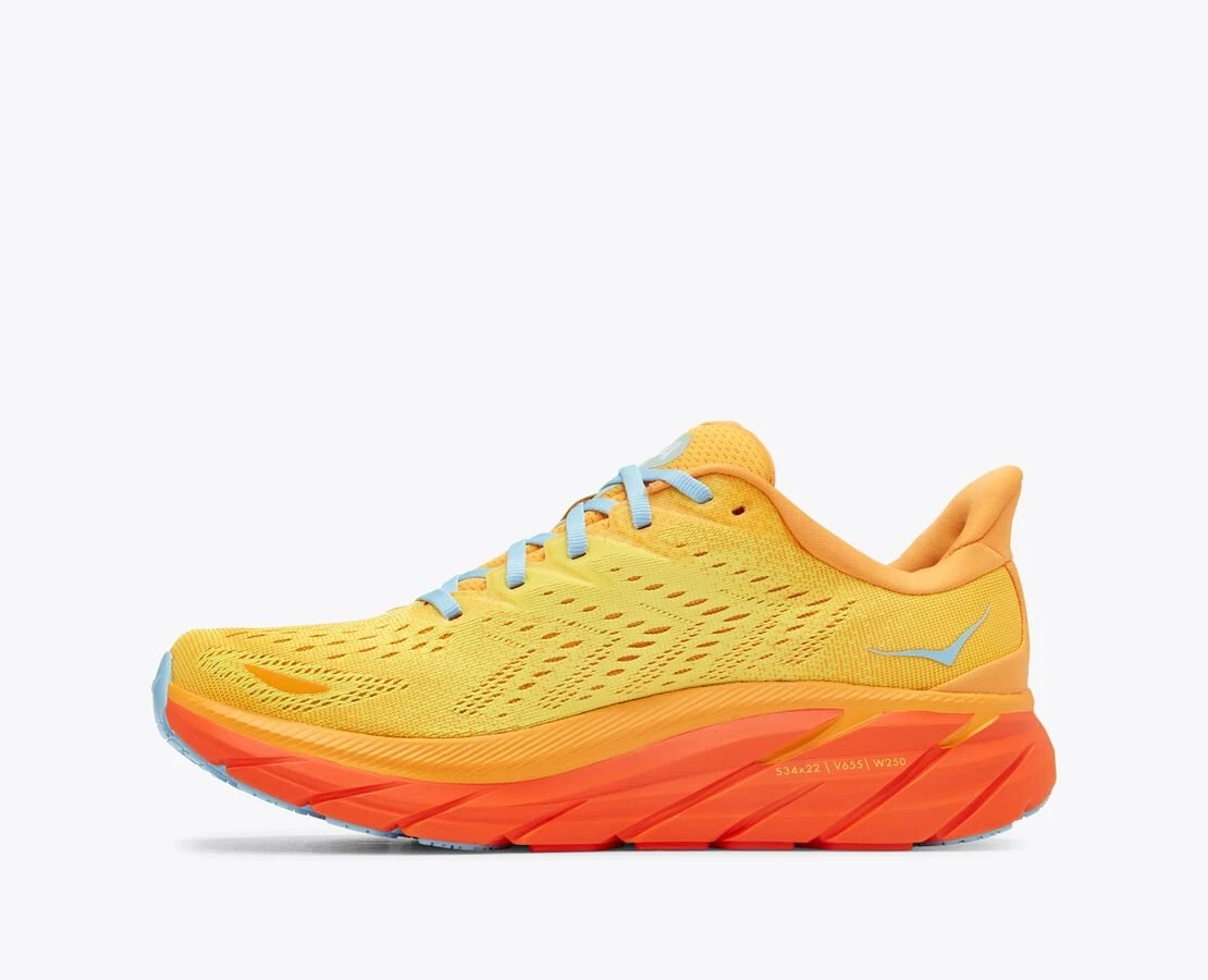 Hoka Zapatillas Clifton 8 Amarillo/Naranja Hombre 10 Hoka Zapatillas Clifton 8 Amarillo/Naranja Hombre - Imagen 8