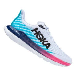 Hoka Zapatillas Mach 5 Lila Blanco Azul Mujer