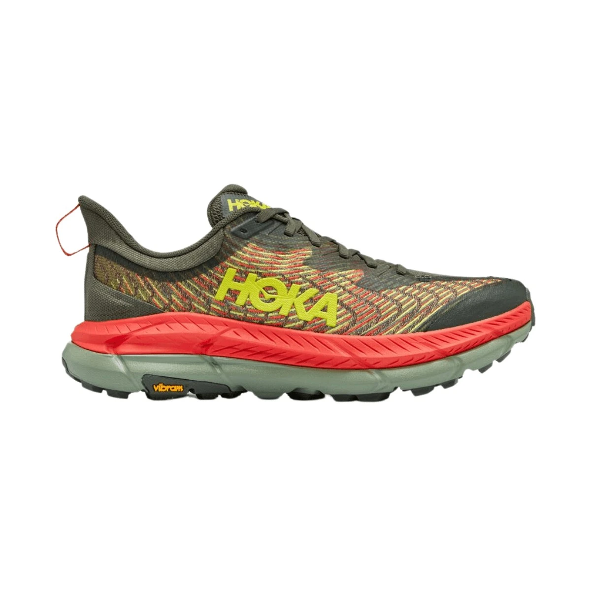 Zapatillas Hoka One One Mafate Speed 4 Verde Rojo AW22 4 Zapatillas Hoka One One Mafate Speed 4 Verde Rojo AW22 - Imagen 2