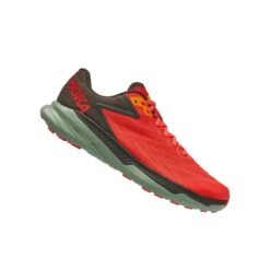 Zapatillas Hoka One One Zinal Rojo Verde Oliva AW22